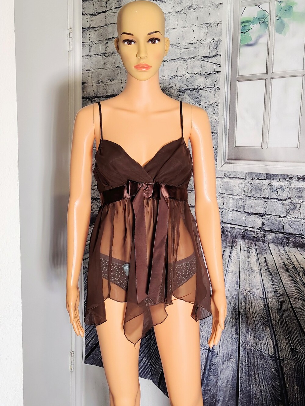 VINTAGE FREDRICK'S OF HOLLYWOOD COQUETTE NIGHTY WOMEN'S SIZE M (NO PANTIES)